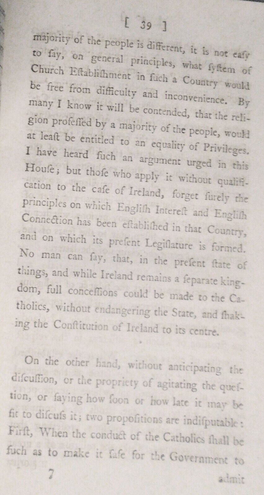 Speech of the Right Hon. William Pitt, in the House of Commons, January 31, 1799
