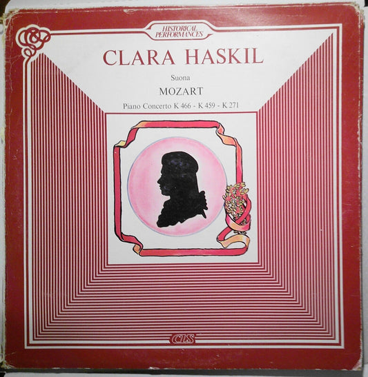 Clara Haskil Suona Mozart - double album - Vinyl LP.  Historical Performances