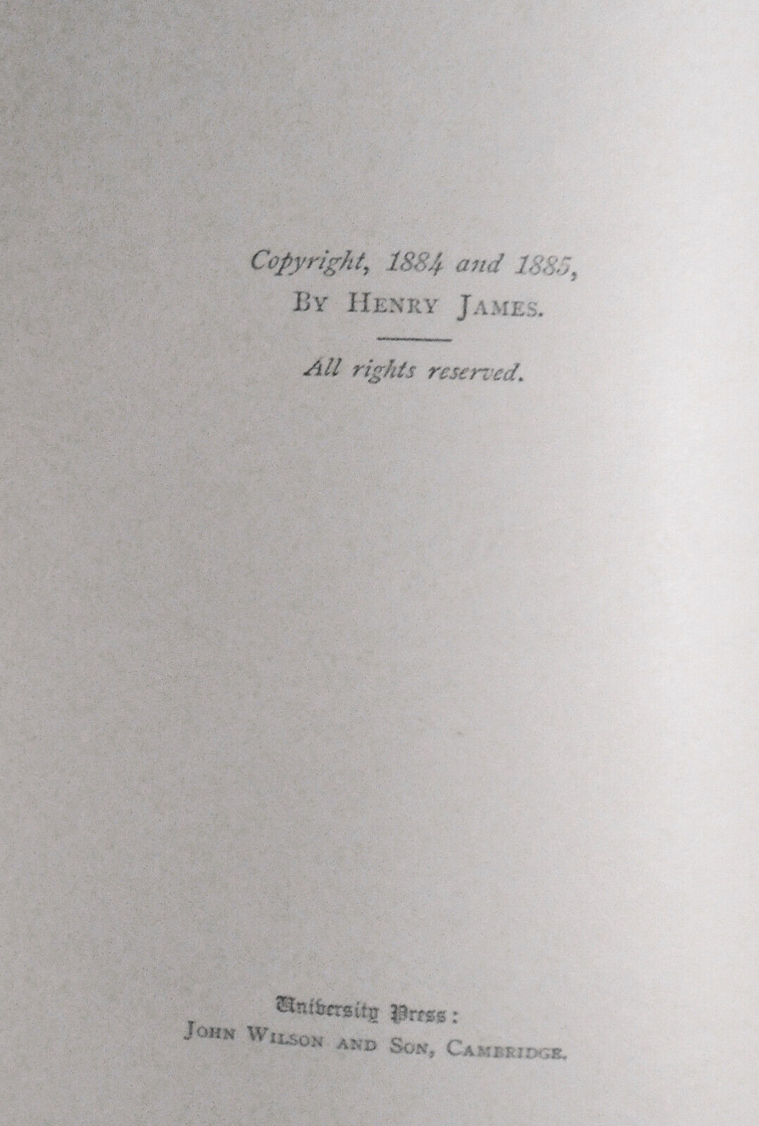 The Author of Beltraffio, by Henry James. 1885.