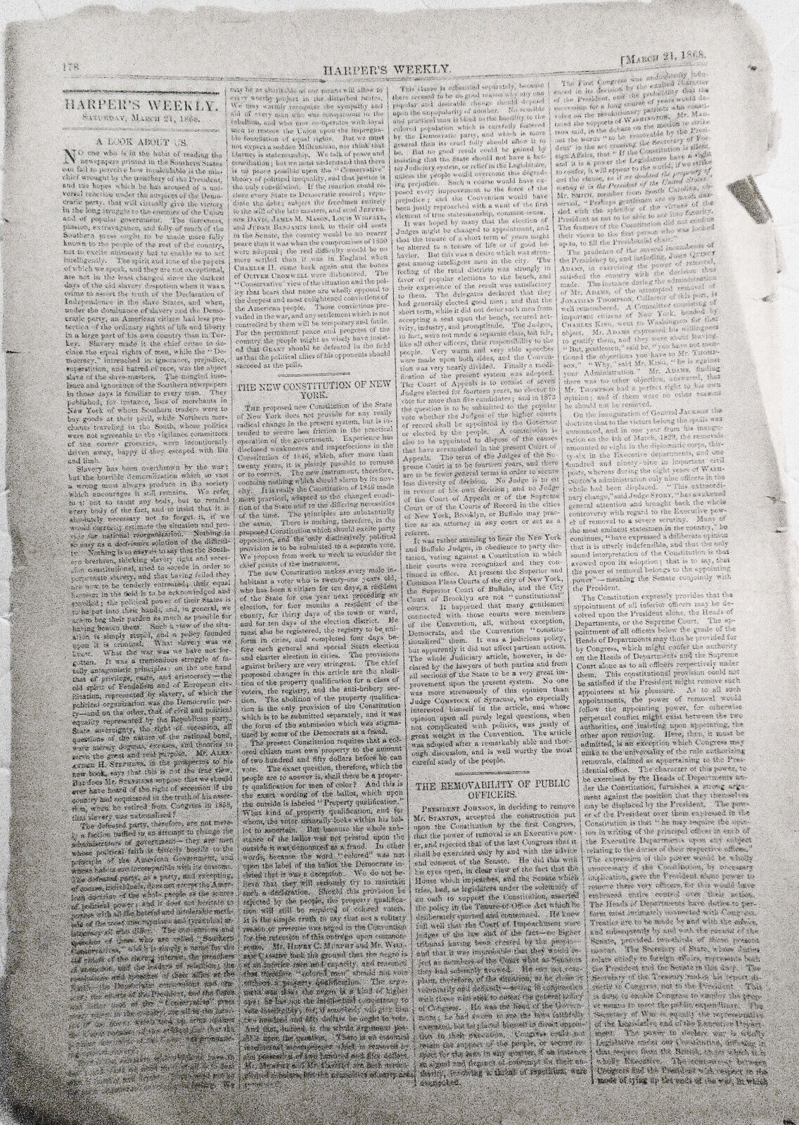 Portraits of Managers to Conduct Impeachment of President Johnson - Brady, 1868