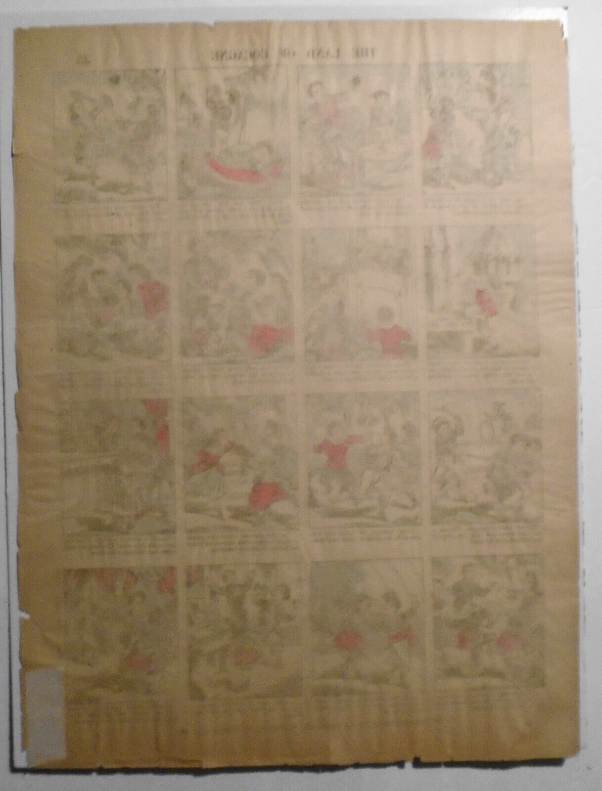 1888 The Land of Cogagne - Imagerie d'Epinal of France # 35. Children, Bicycle..