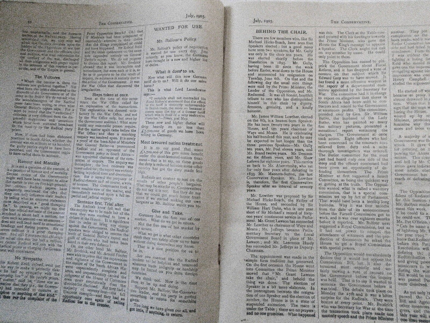 1905 West Somerset Liberal vs. Conservative dueling Publications July '05
