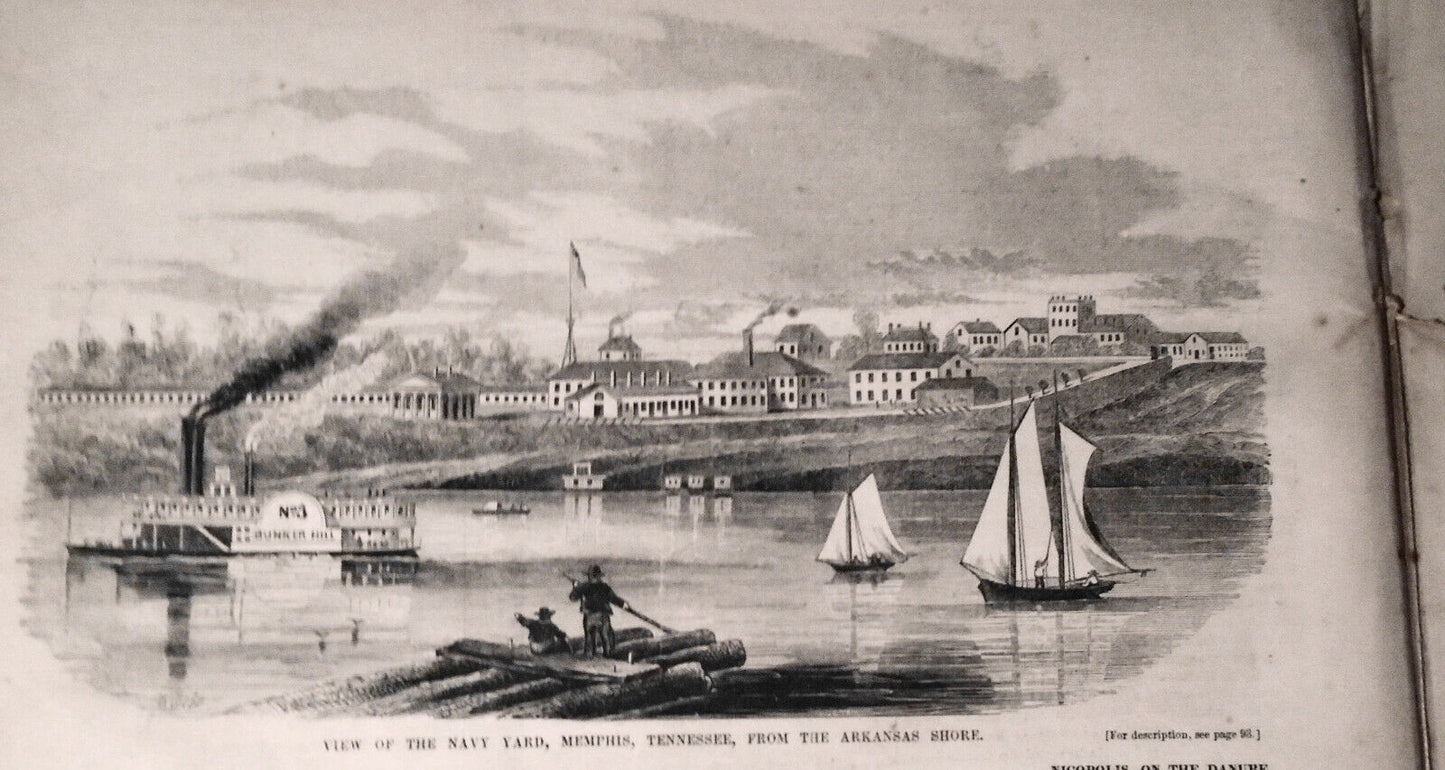 Gleason's Pictorial February 11, 1854 - Pike Fishing, Daguerre's Monument, etc