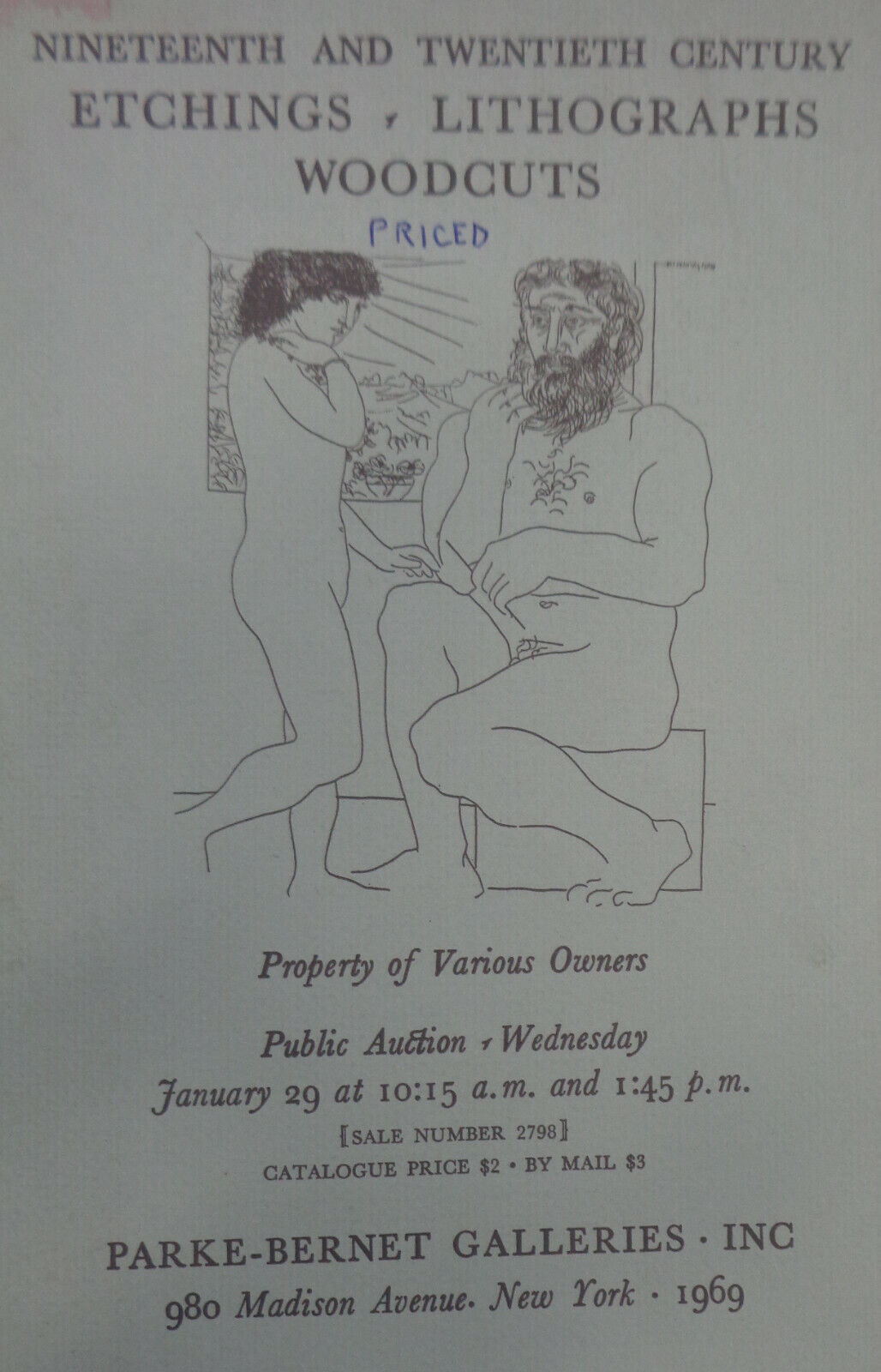 8 Parke-Bernet auction catalogs Lithographs etchings... Currier & Ives 1942-1969