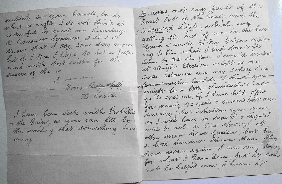 1904 Masonic archive, NYC - Trial & Expulsion of Secretary Sands for Fraud