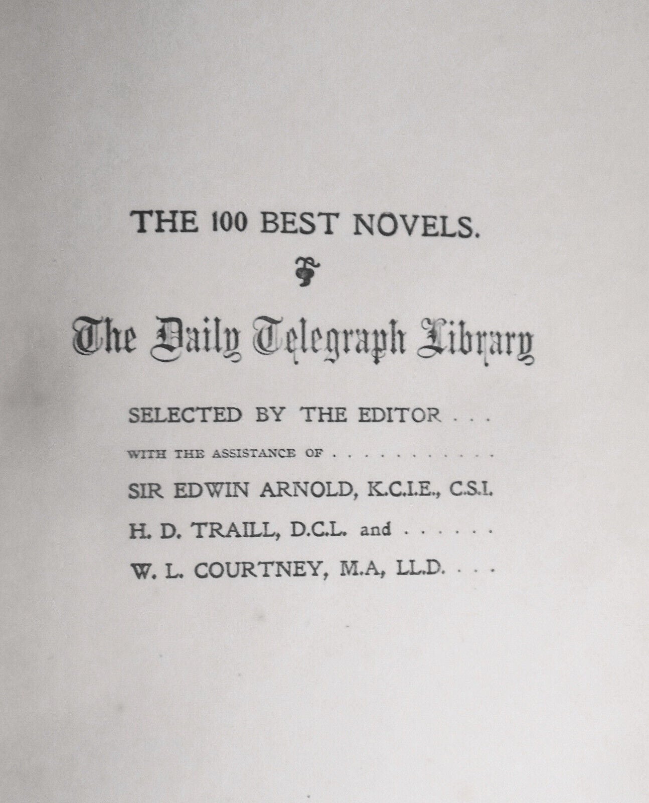 Harry Lorrequer, by Charles Lever. 1901. Daily Telegraph 100 Best Novels