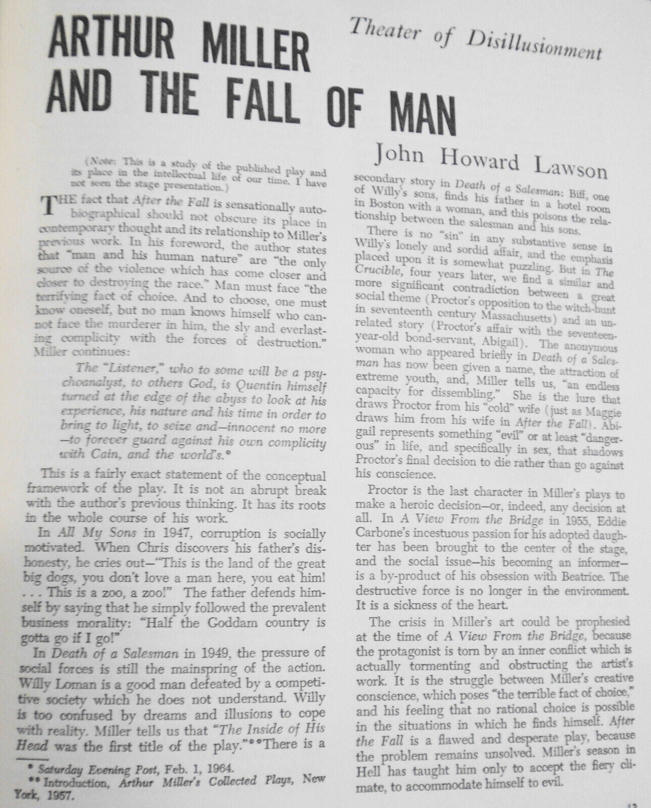 American Dialog - Premiere issue July-Aug 1964. Leroi Jones et al. Editor SIGNED