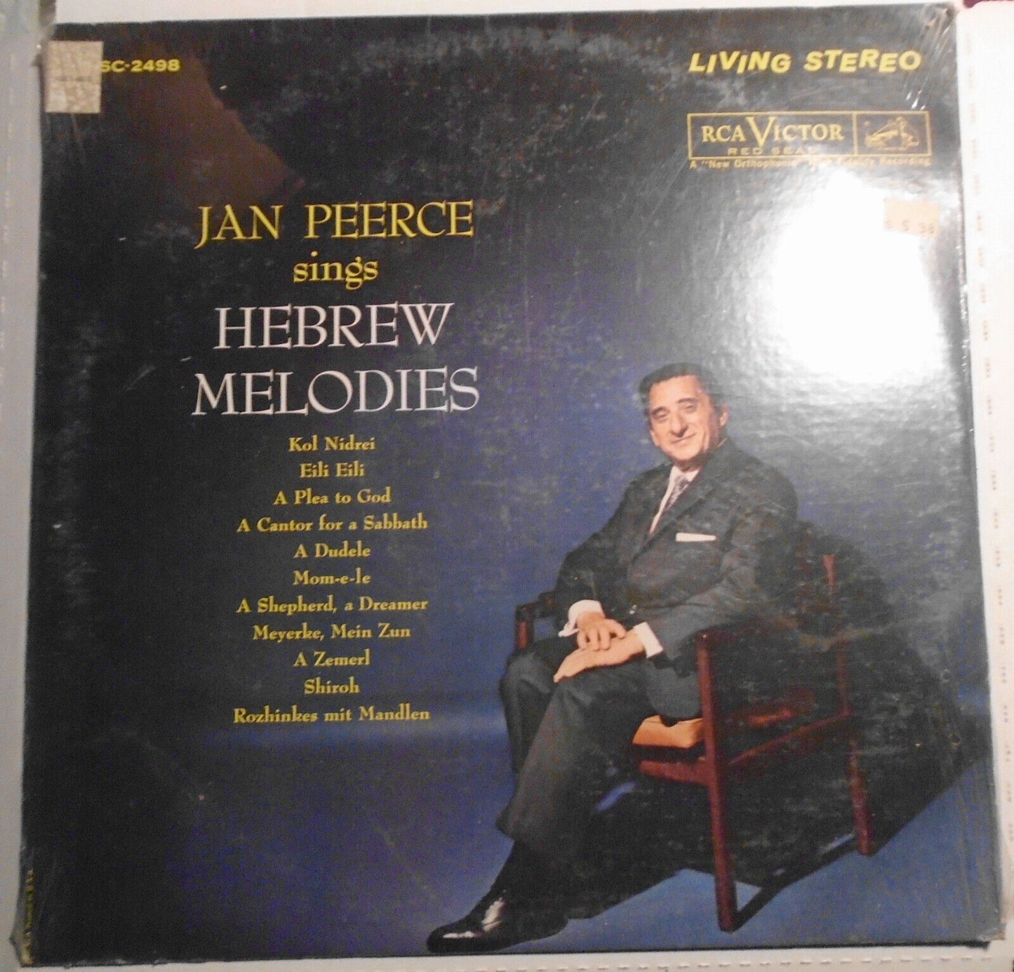 Jan Peerce Sings Hebrew Melodies -  LP 33 RPM -- *SEALED, NEW*