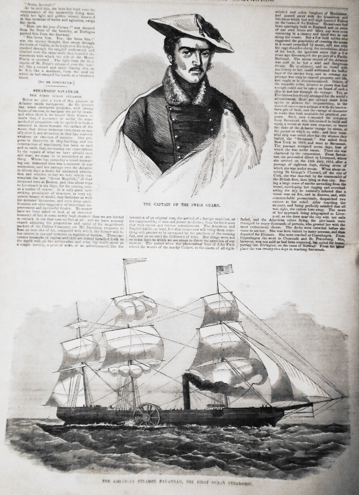 Gleason's Pictorial, May 20, 1854 - Salmon Fishing; Savannah Steamer; Oldtown ME