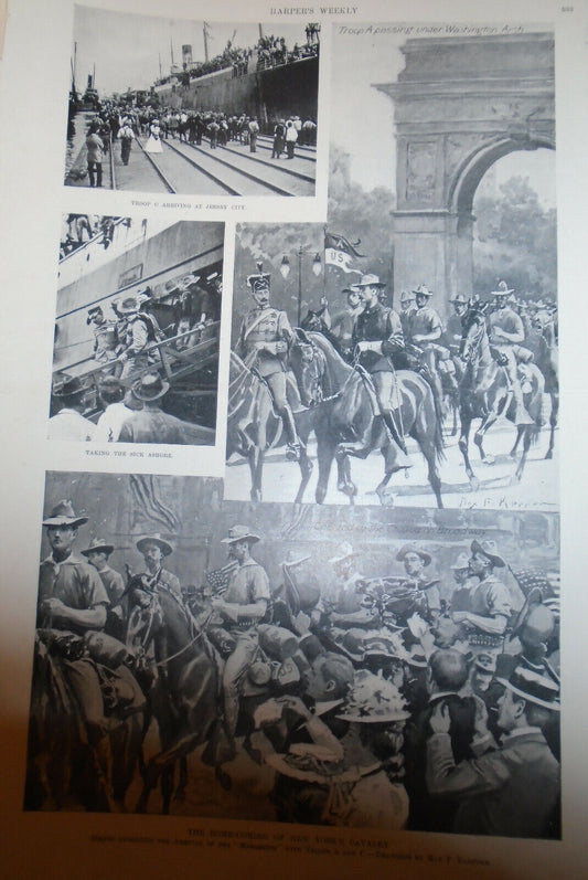 The Home-coming Of New York's Cavalry - September 24, 1898 Harper's Weekly