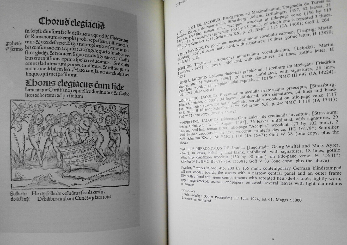 Fifteenth Century Books Illustrating the Spread of Printing. Christie's 1981