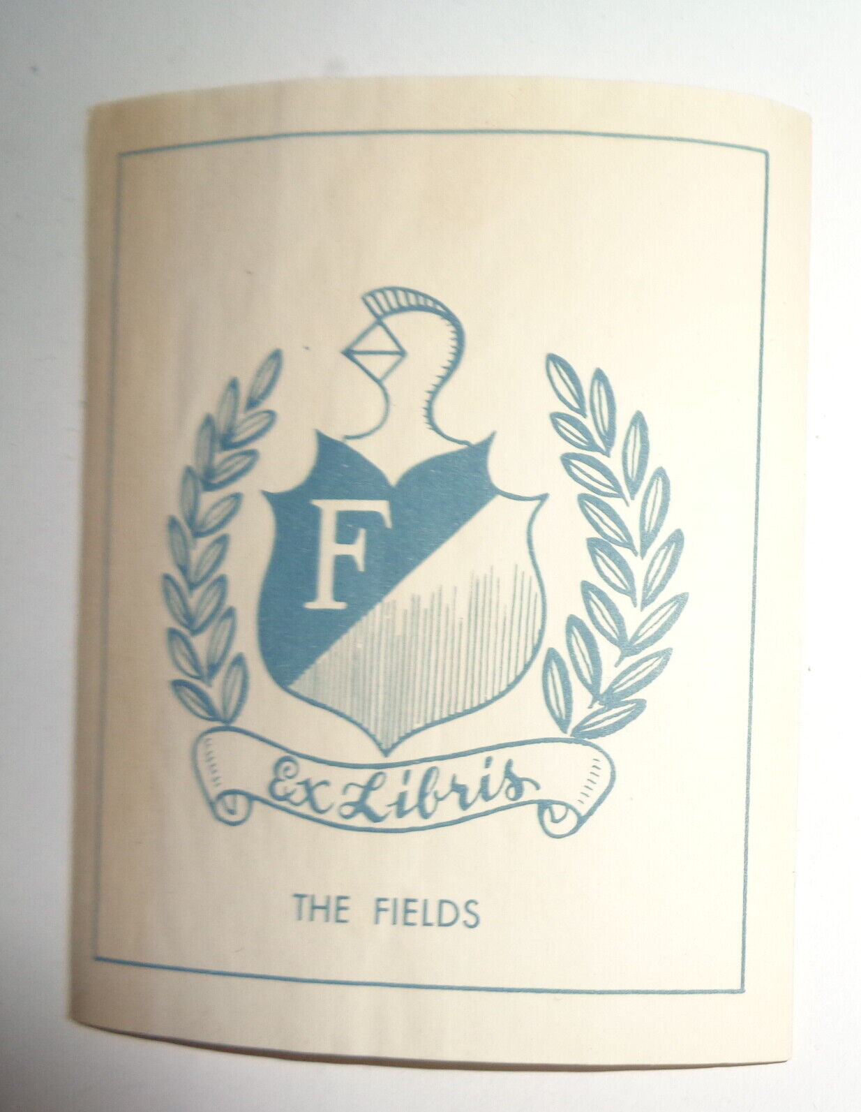 The Fields, Ex Libris Bookplate