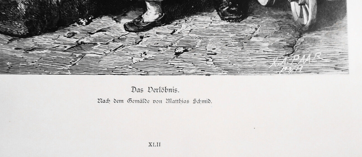 Das Verlöbnis, by Matthias Schmid  -- 1882