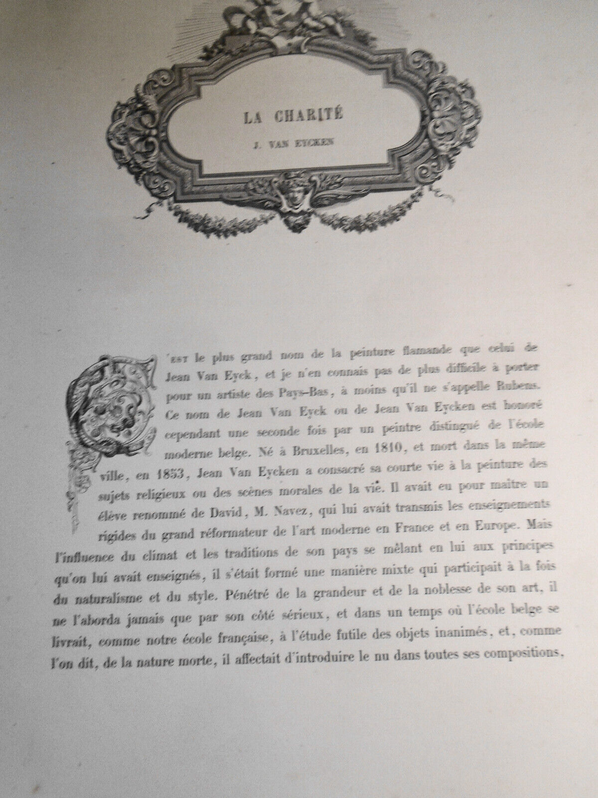 1859  La Charite - by J. Van Eycken