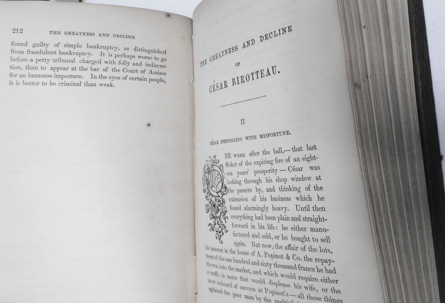 1860 Honoré de Balzac : The Greatness And Decline Of Cesar Birotteau