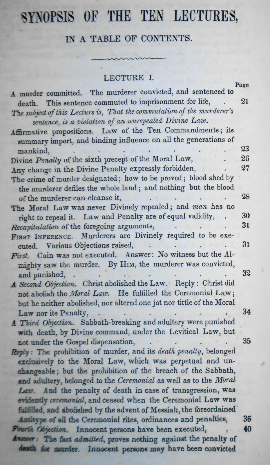 1848 - Signs of the times: 10 lectures on the abolition of capital punishment