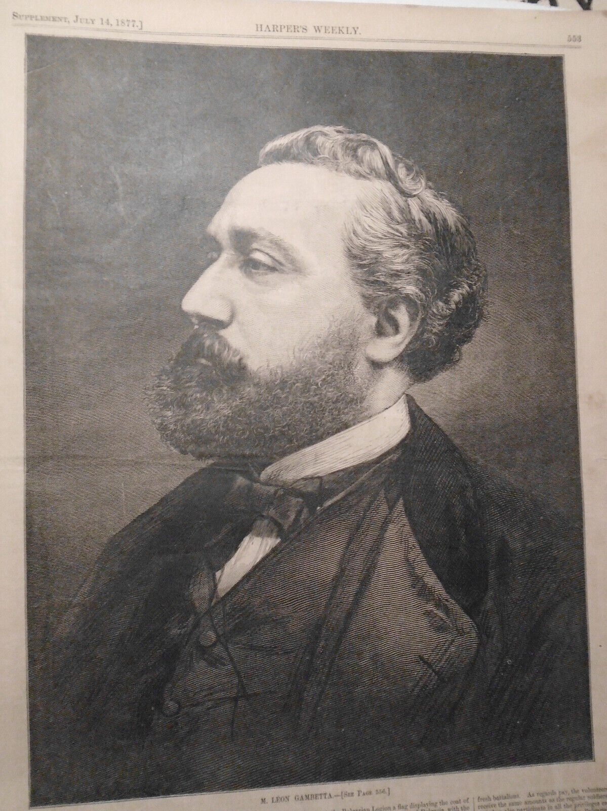 Harper's Weekly July 14, 1877 - Original - The "Fourth" In Blackville, etc