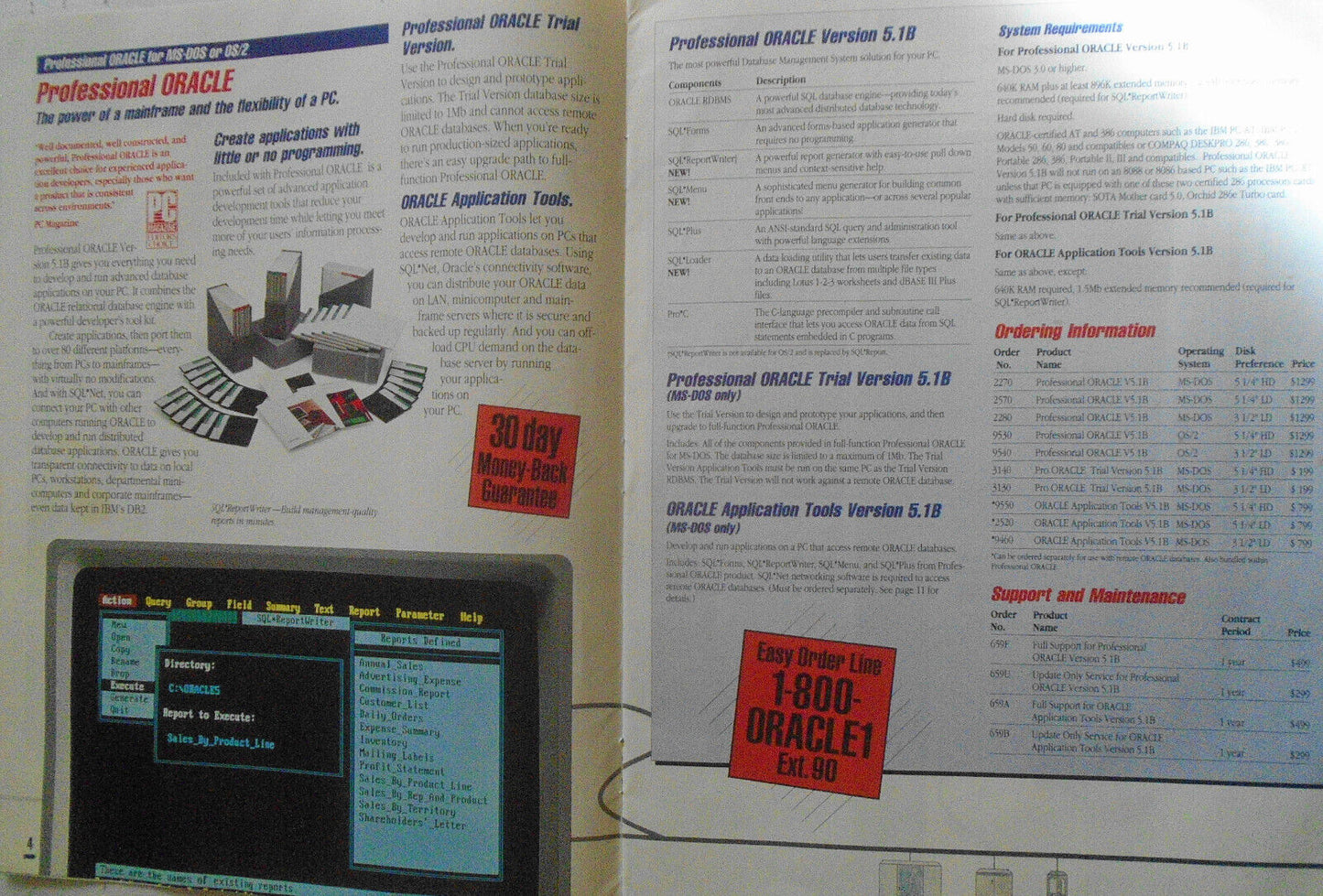 Oracle Solutions Catalog, Spring/Summer 1989. By Oracle Corporation. [Database].