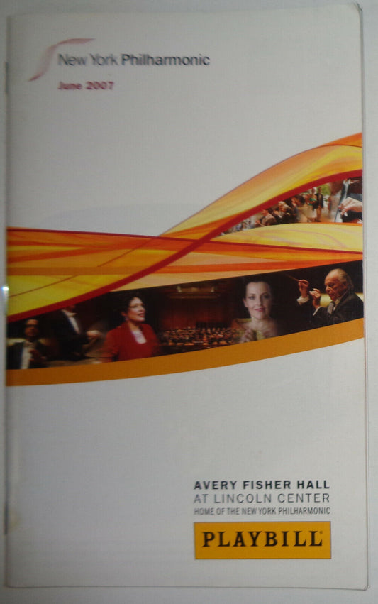 LANG LANG, PIANO / RICCARDO MUTI, CONDUCTOR,  PLAYBILL - JUNE 2007 New York Phil
