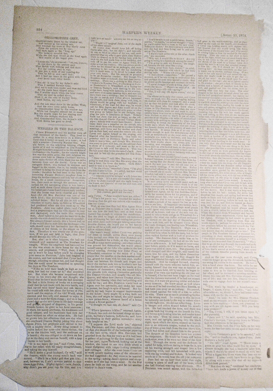 1874 [Trade dollar] Rags For Our Working-Men, Specie for the Foreigners ORIGINAL