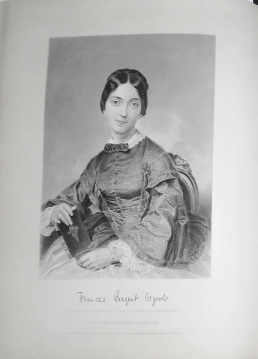 Frances Sargent Osgood -- 1873 engraving  - Duyckinck Portrait Gallery