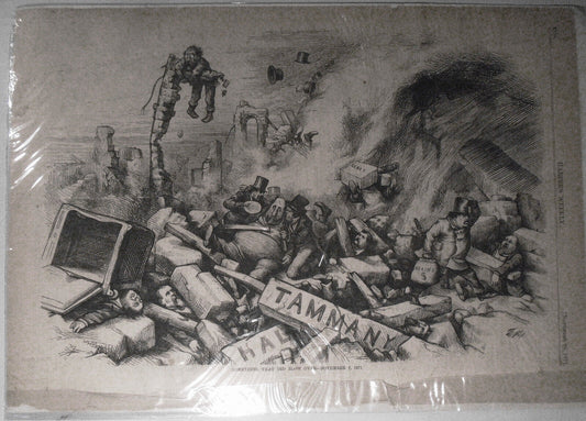 Something That Did Blow Over, by Thomas Nast - Harper's Weekly November 25, 1871