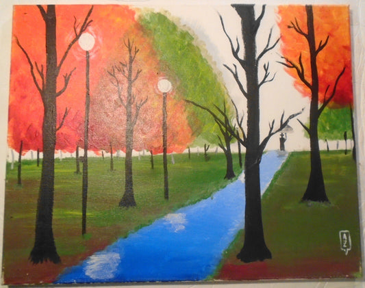 Oil On Canvas, Signed AZ - Unknown Artist