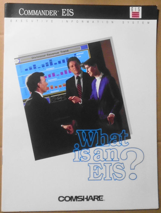 Commander EIS, by Comshare - Executive Information System - Promo brochure, 1990
