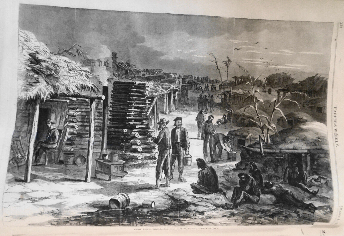 Sherman's march through South Carolina - Harper's Weekly 3/4/1865 Original issue