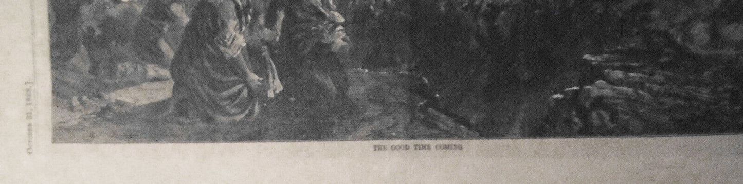 "The Good Time Coming"- By Thomas Hogan. Harper's Weekly October 31, 1868