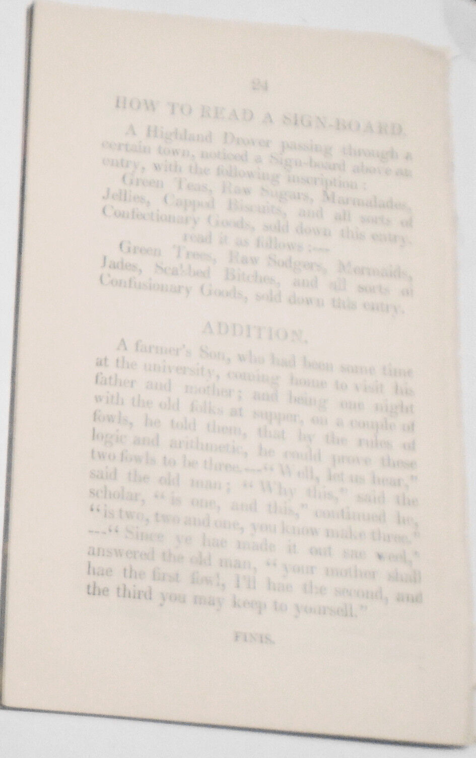 [Chapbook] Comical tricks of Lothian Tom, with a selection of anecdotes [1847]