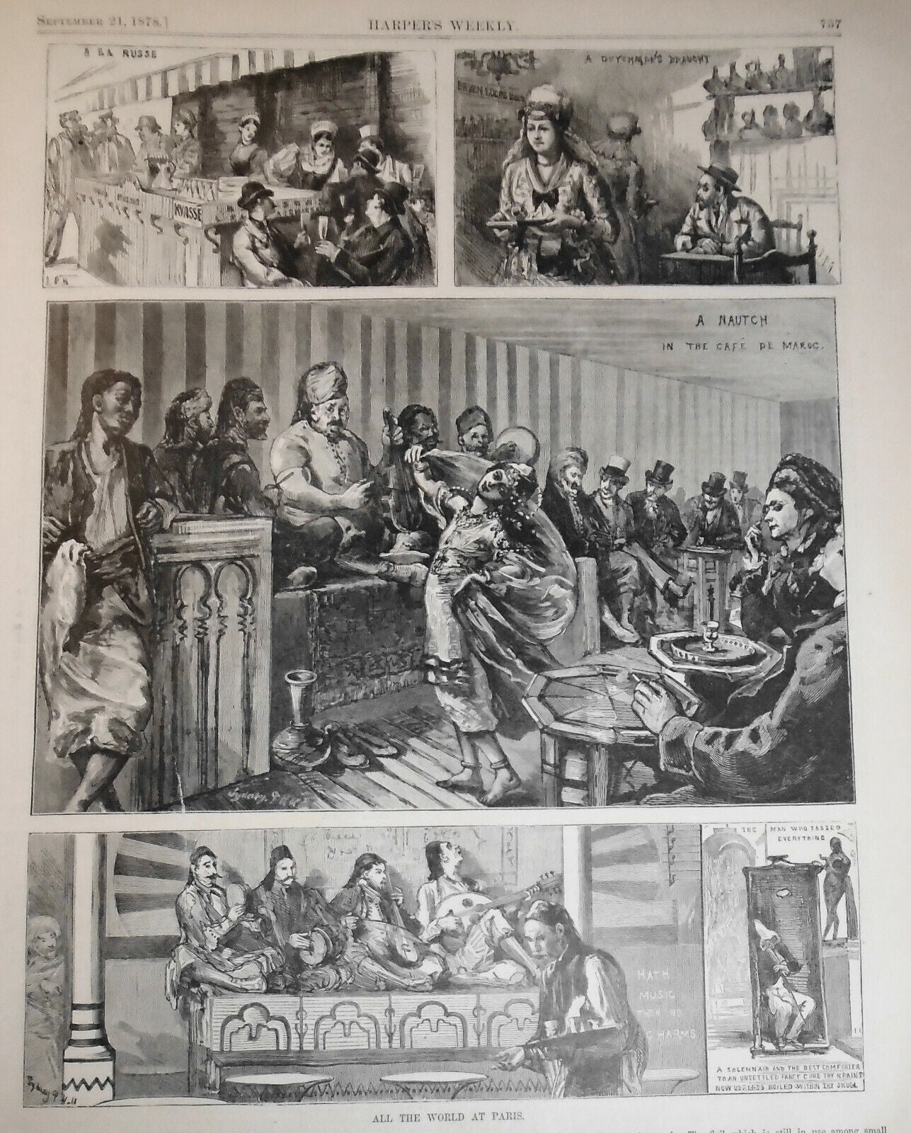 All the World at Paris : The Paris Exhibition. Harper's Weekly Sept. 21, 1878