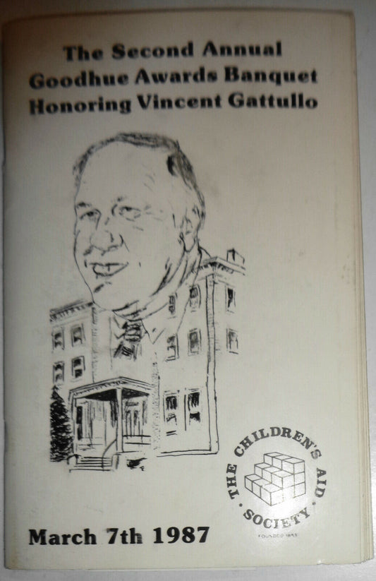 Second Annual Goodhue Awards Banquet Honoring Vincent Gattullo - Program 1987