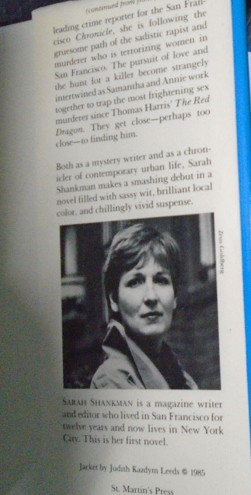 Impersonal Attractions, by Sarah Shankman. SIGNED First Edition 1985. Fine/VG