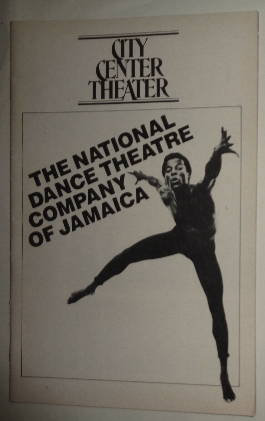 THE NATIONAL DANCE THEATRE COMPANY OF JAMAICA - PLAYBILL - SEPT 1983 CITY CENTER