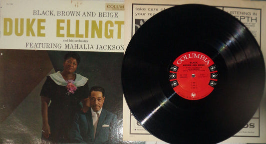 Duke Ellington Mahalia Jackson Black Brown & Beige Columbia CL 1162 6-eye Stereo