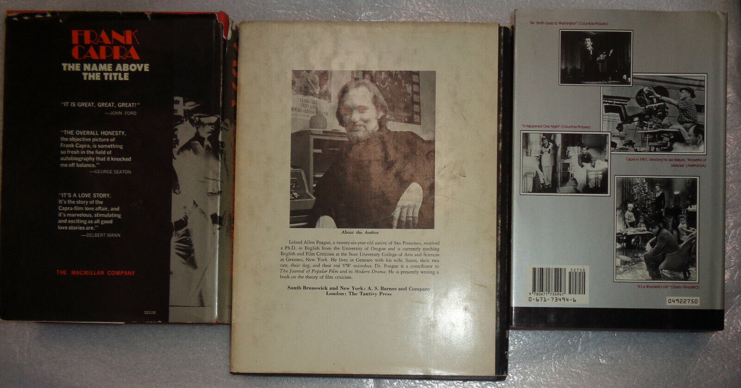 Three Frank Capra First Edition hardcovers lot