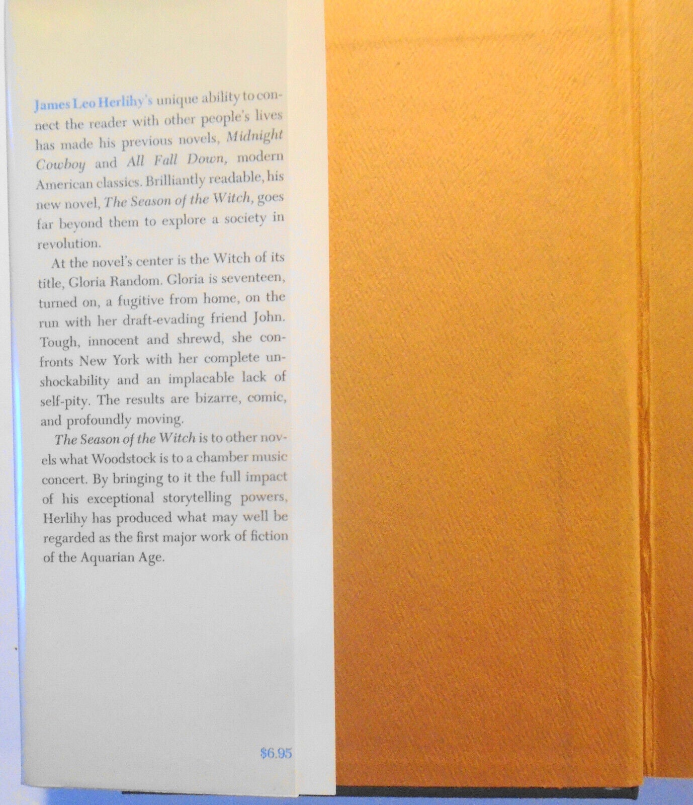 James Leo Herlihy SIGNED The Season of the Witch - First Edition 1971. Fine/Fine