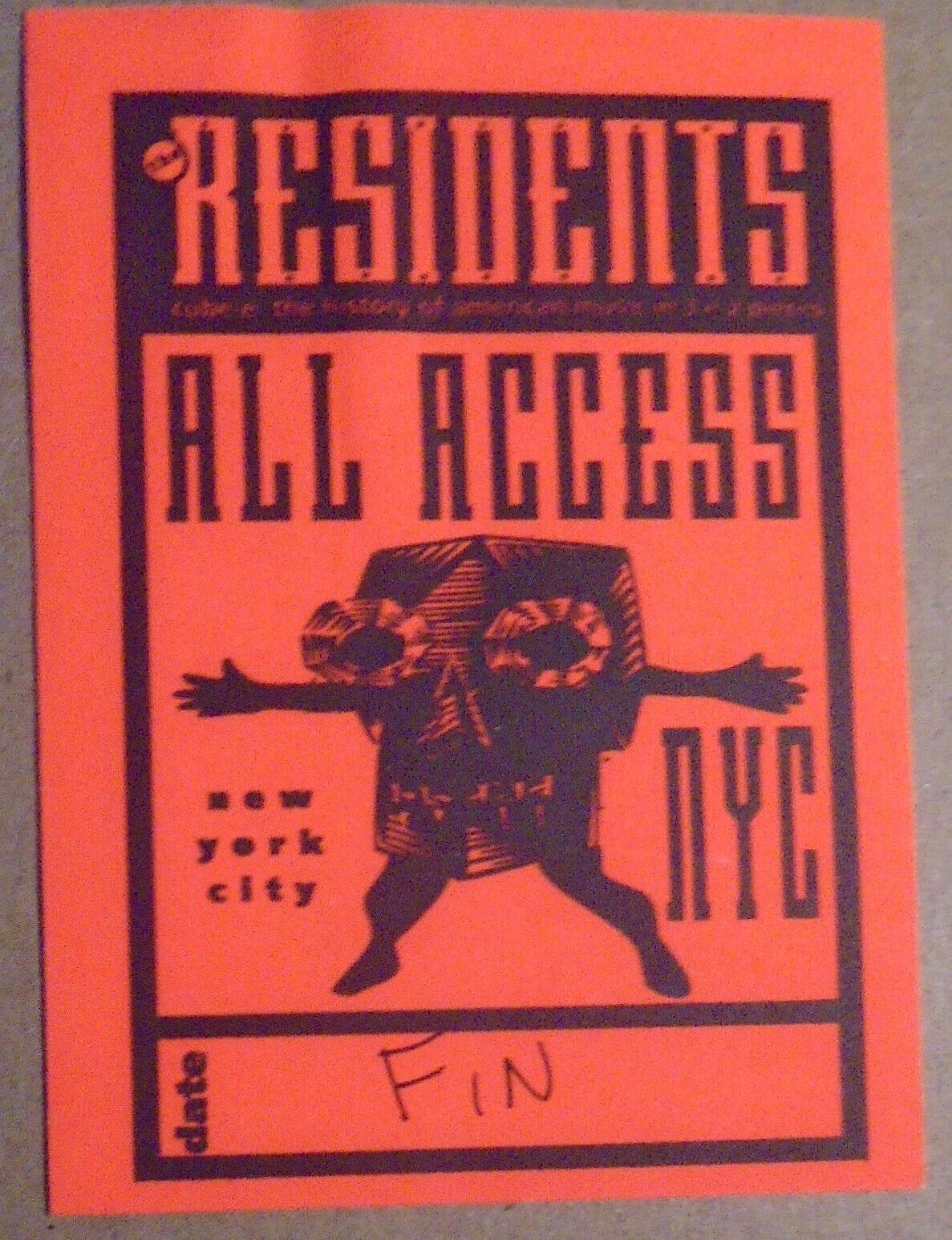 The Residents : All Access Pass - Cube-E Show, New York City 1989-90