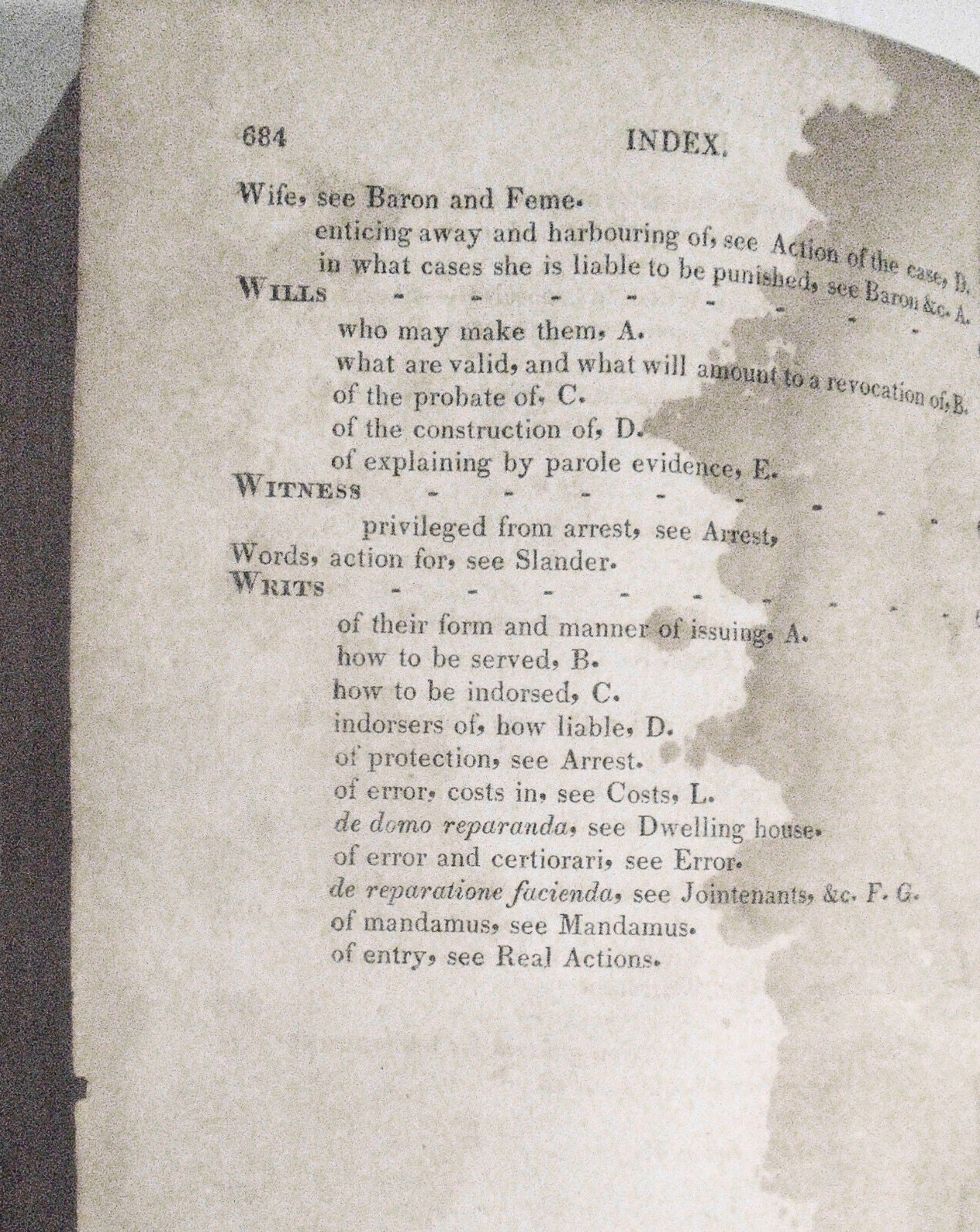 1818 Bigelow Digest of  cases in Supreme Judicial Court Massachusetts 1804 -1815