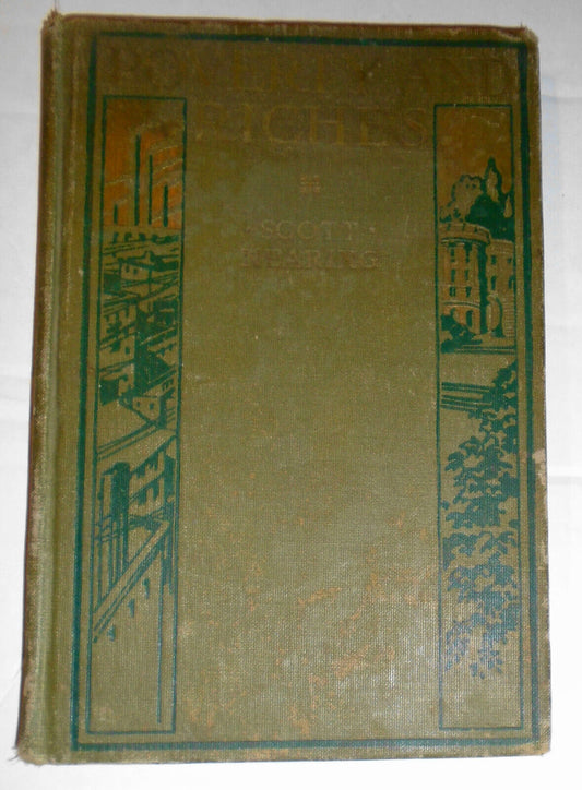 Poverty And Riches, by Scott Nearing. 1916. Salesman's Dummy Copy