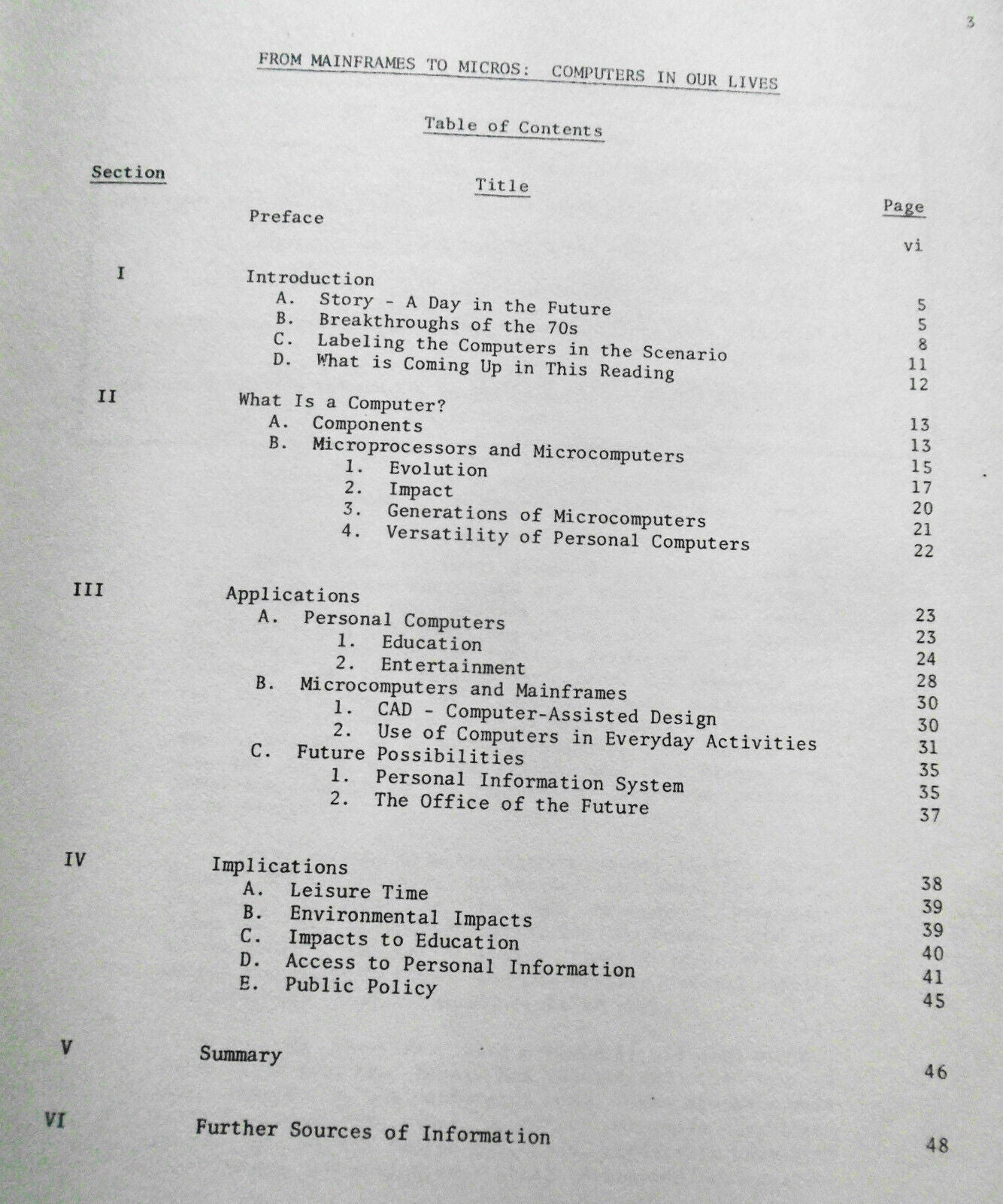 STIM: Socio-Technological Instructional Modules Vol 3, From Mainframes to Micros