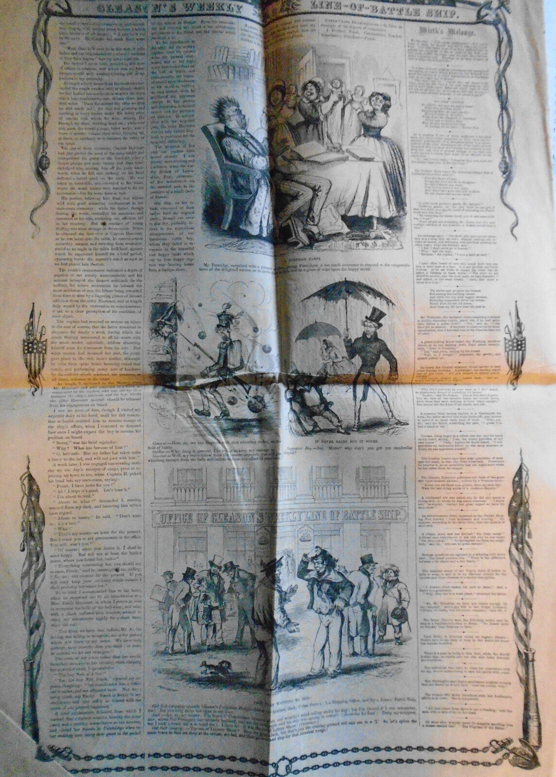 Gleason's Weekly Nov 20, 1858 - Steam Frigate Colorado; City & Port Of NY, etc