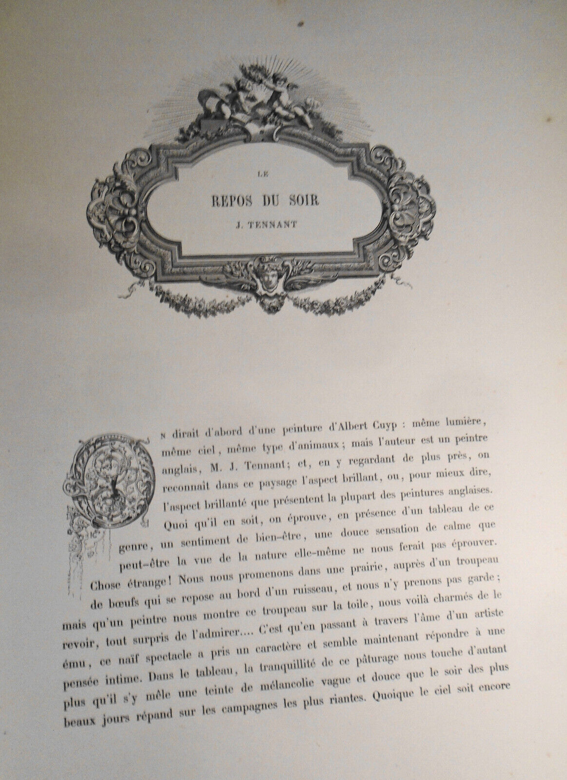 1859  Le Repos du Soir - by J. Tennant