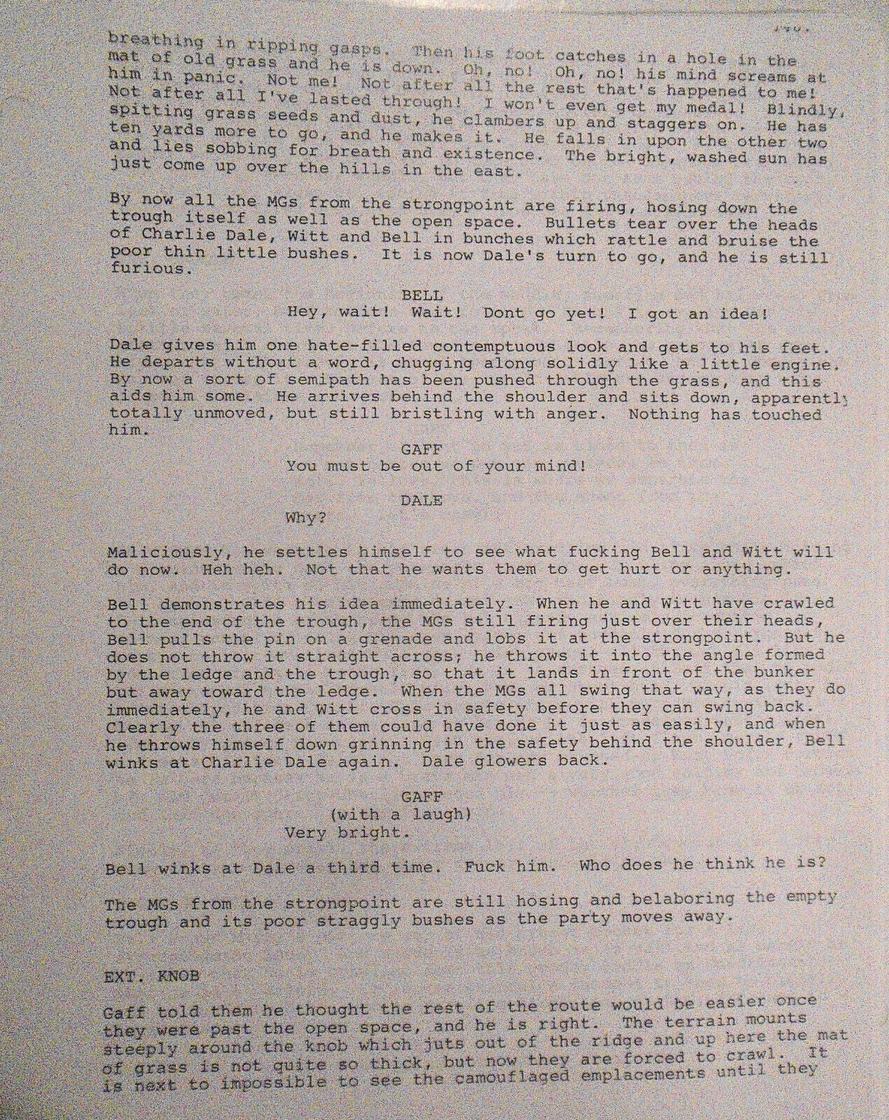 Terrence Malick - the Thin Red Line Screenplay - First Draft 1989. Very Rare