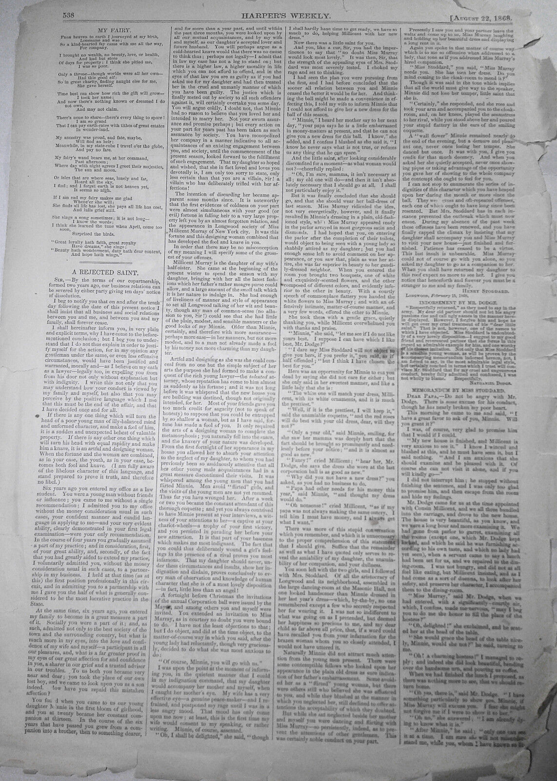 Fishing Village of Nauvoo New Jersey & Toilers of the Sea - Harper's Weekly 1868