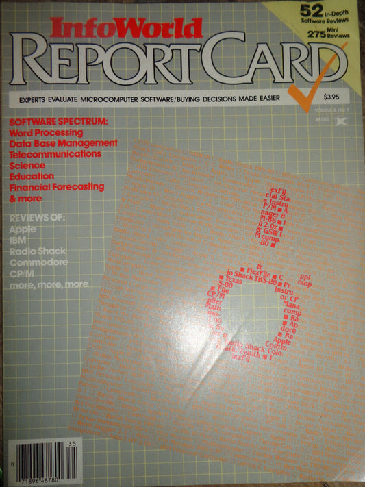 InfoWorld report card : experts evaluate microcomputer software, buying ... 1983