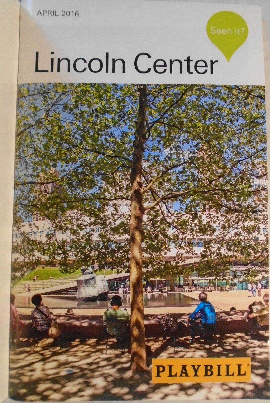 Honoring Morgan Freeman Playbill - 43rd Chaplin Award Gala - Lincoln Center 2016