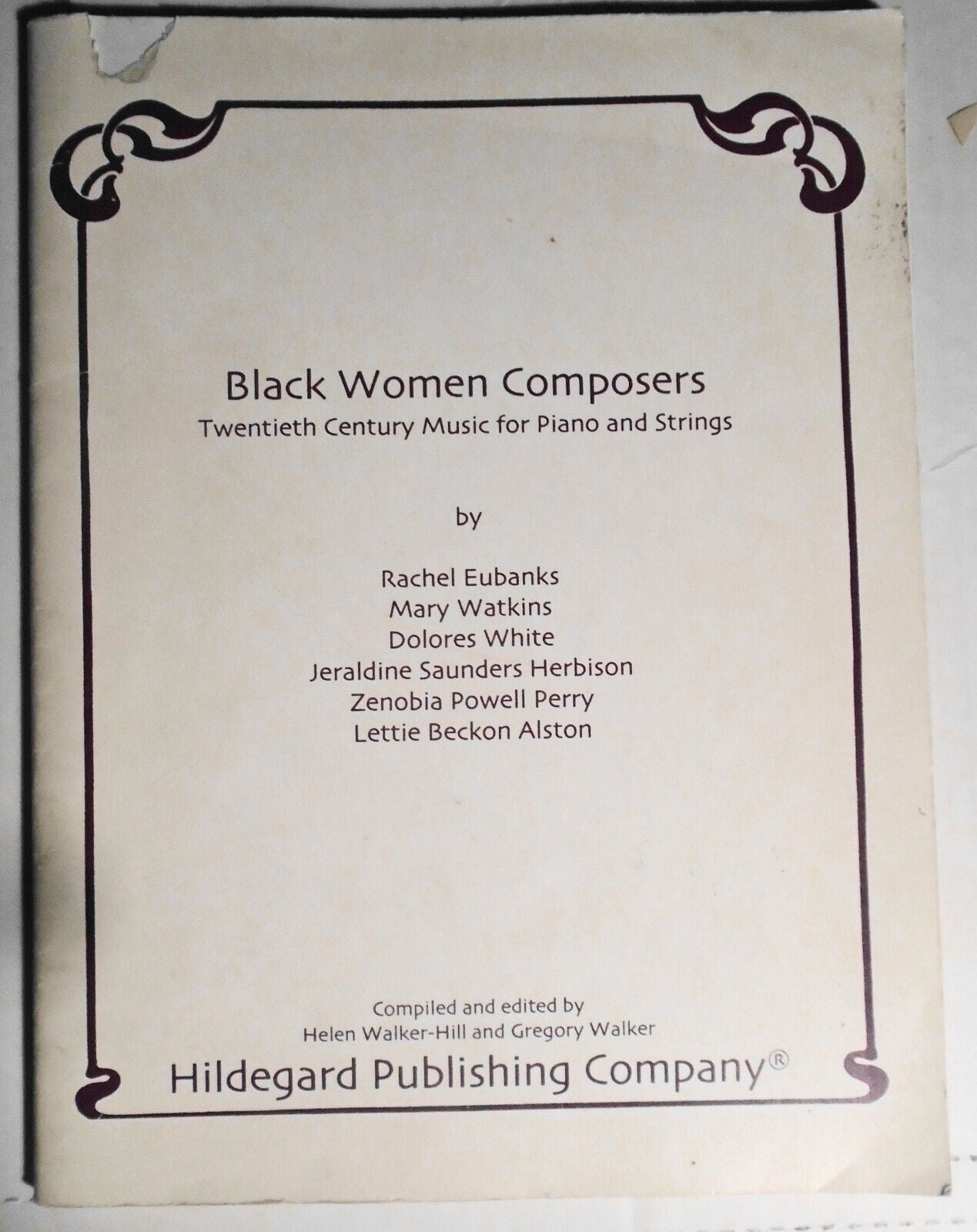 Black Women Composers : twentieth century music for piano and strings - 2003