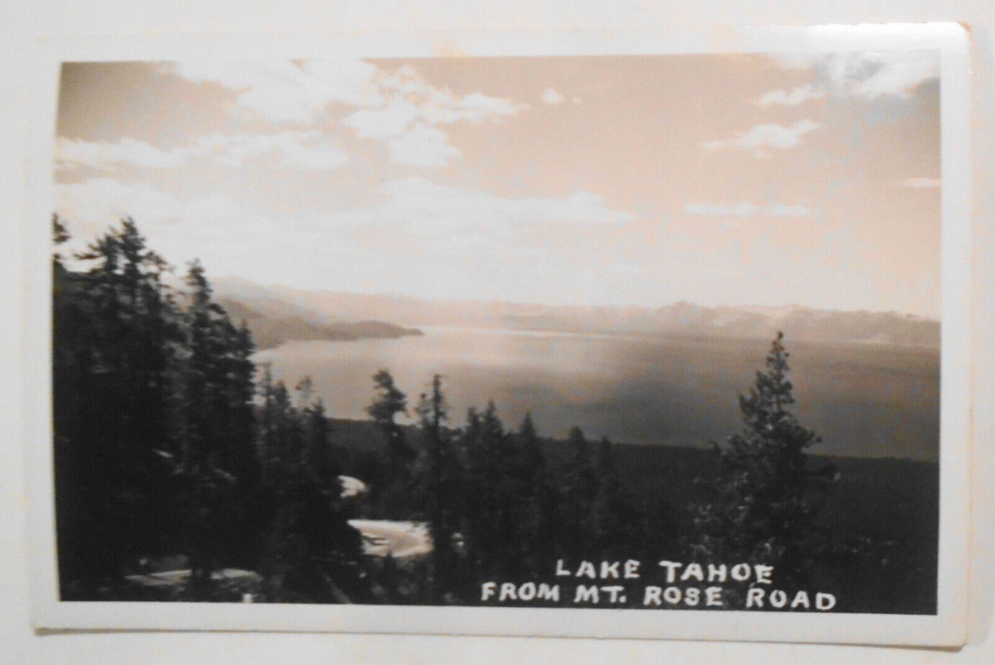Lake Tahoe : 3  RPPC Antique Photo Postcards lot